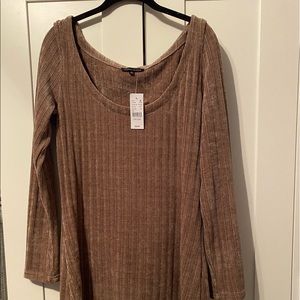 Pacsun “Cozy Chenille Mini Dress” Tan
